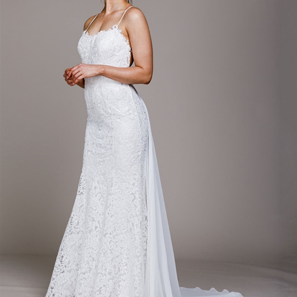 Lace Spaghetti Strap A-Line Shape Dress ACR018